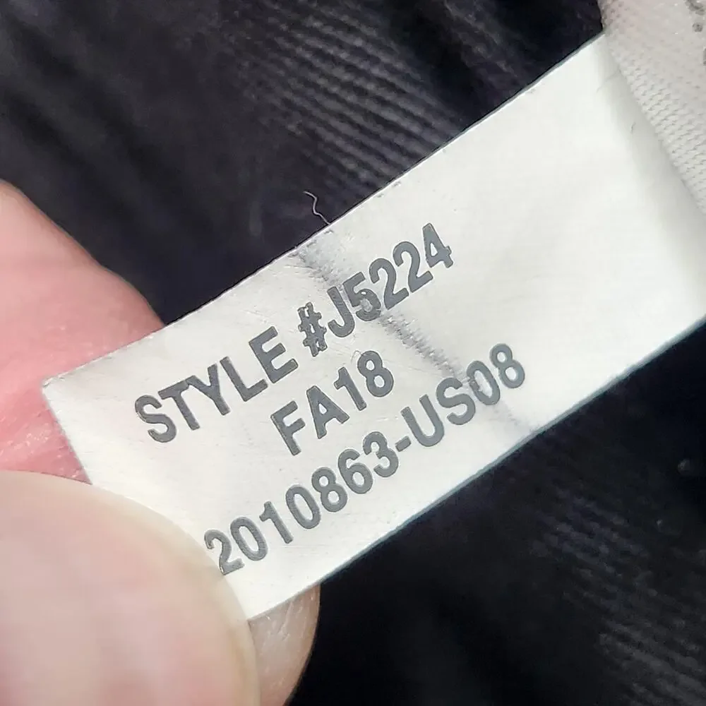 J.Crew Jeans Mens 34x32 Charcoal Black Slim Straight Stretch Denim USA J5224